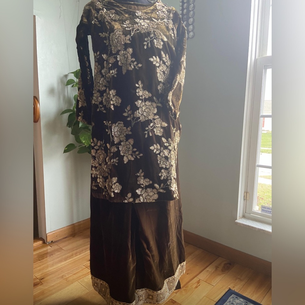 Elegant Floral Embroidered Dress